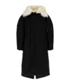 Jil Sander Faux Fur-trimmed Down Jacket In Black