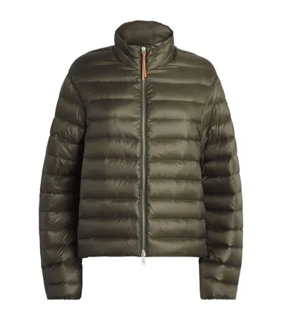 Jil Sander Down Padded Jacket In Green