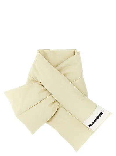 Jil Sander Down Scarf 01 Scarf In Sand
