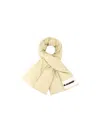 Jil Sander Cream Polyester Scarf In Neutral