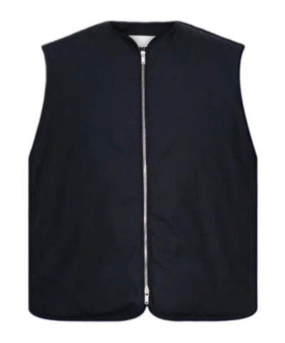 Jil Sander Down Vest In Black