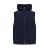 Jil Sander Down Vest In Blue