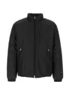 Jil Sander Polyester Down Jacket Elastic Cuffs High Collar In Black