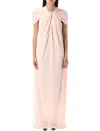 Jil Sander Long Dress In Confetti
