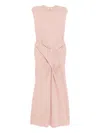 Jil Sander Draped Dress In Pink