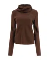 Jil Sander Neck Cowl Sleeves Long Knitwear In Red