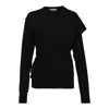 Jil Sander Draped Panel Jumper In Black