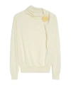 Jil Sander Draped Sweater In Neutral