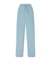 Jil Sander Drawstring Cargo Casual Pants In Blue