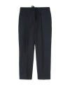 Jil Sander Drawstring Cropped Trousers In Black