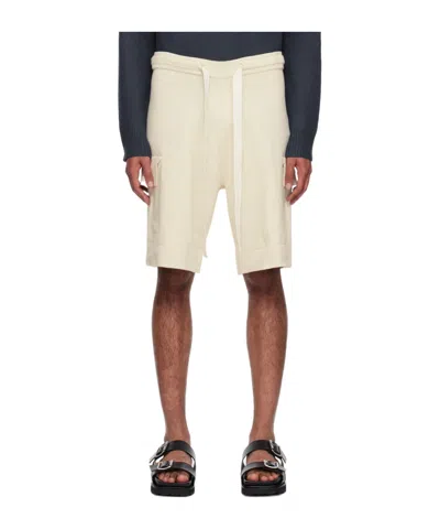Jil Sander Drawstring Detail Shorts In Nude