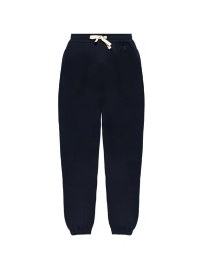 Jil Sander Drawstring-embroidered Trousers In Green