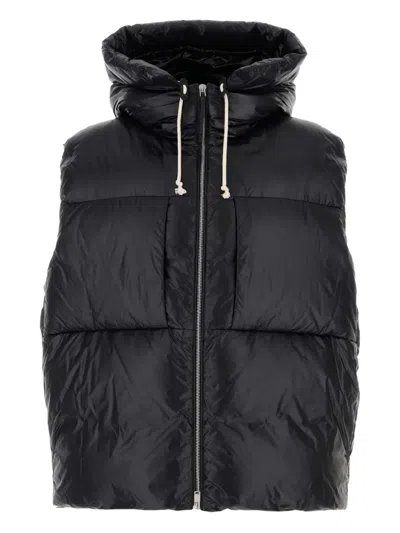 JIL SANDER DRAWSTRING-HOOD GILET
