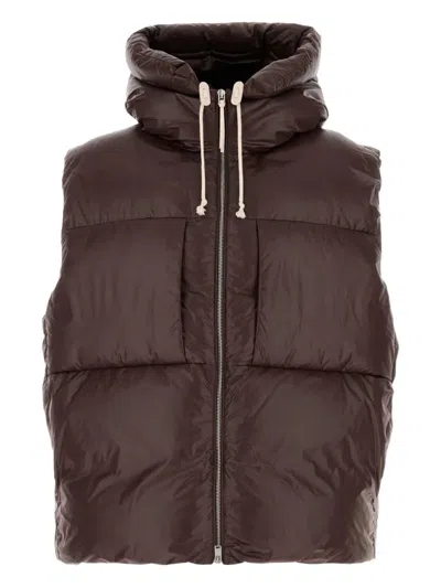 JIL SANDER DRAWSTRING-HOOD GILET