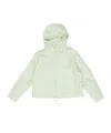 Jil Sander Drawstring Hooded Jacket In White