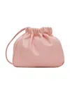 Jil Sander Drawstring Leather Cross-body Bag In Pink