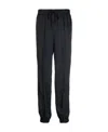 Jil Sander Drawstring Tapered Trousers In Black