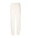 Jil Sander Relaxed Fit Beige Trousers With Elastic Waistband In White