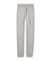 Jil Sander Cotton Joggers With Back Pocket And Elastic Waistband In Gray
