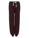 Jil Sander Drawstring Track Pants In Burgundy