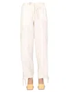 Jil Sander Trousers With Drawstring In White
