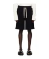 Jil Sander Drawstring Type Waist Shorts In Black