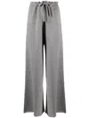 Jil Sander Drawstring-waist Cashmere Trousers In Grau