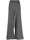 Jil Sander Drawstring Cashmere Wide-leg Trousers In Grey