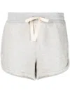 Jil Sander Drawstring Waist Mini Short In Grau