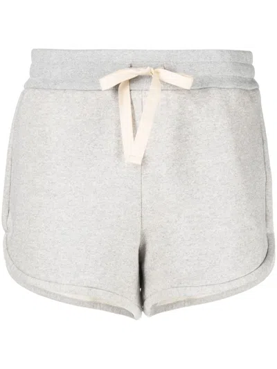 Jil Sander Drawstring Waist Mini Short In Grey