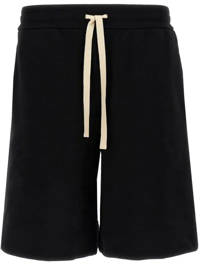 Jil Sander Drawstring-waist Shorts In Black