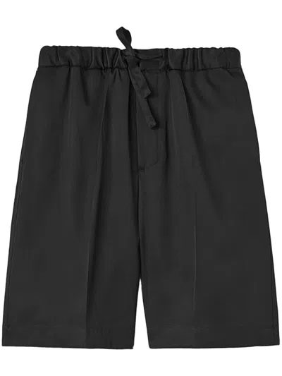 Jil Sander Drawstring-waist Shorts In Black