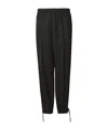 Jil Sander Drawstring-waist Tapered Trousers In Black