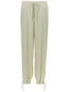 Jil Sander Lightweight Relaxed Fit Joggers With Elastic Details In Green
