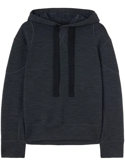 Jil Sander Melange Dark Grey Wool Blend Sweatshirt