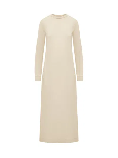 Jil Sander Long-sleeved Dress In Nude