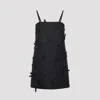 Jil Sander A-line Mini Dress Featuring Spaghetti Straps In Black