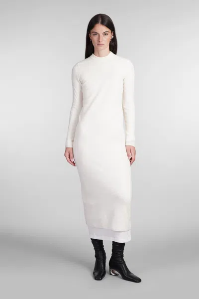 JIL SANDER DRESS IN BEIGE WOOL