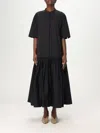 Jil Sander Cotton Shirt Dress In Black