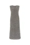 Jil Sander Mohair And Lurex Midi Dress In Multicoloured