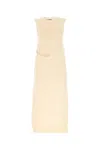 Jil Sander Ivory Japanese Cotton Dress In White