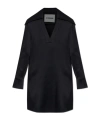 Jil Sander Oversized-collar Shirt Dress In Black
