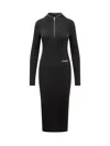 Jil Sander Dress With Logo In Black