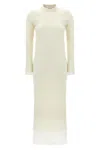 Jil Sander Crew Neck Layered Hem Long Sleeves