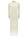 Jil Sander Dress With Petticoat Dresses White In White