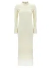 Jil Sander Dress With Petticoat Dresses White In White