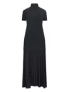 Jil Sander High-neck Viscose Midi Dress