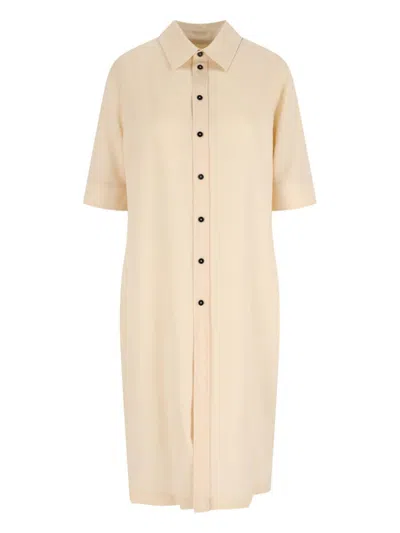 Jil Sander Dresses In Neutral