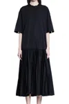 Jil Sander Cotton Shirt Dress In Black