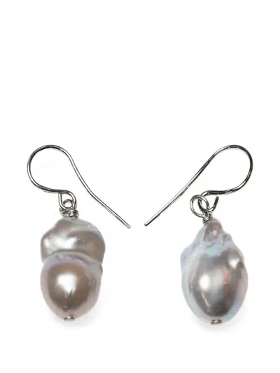 Jil Sander Drop Earrings In Neutral